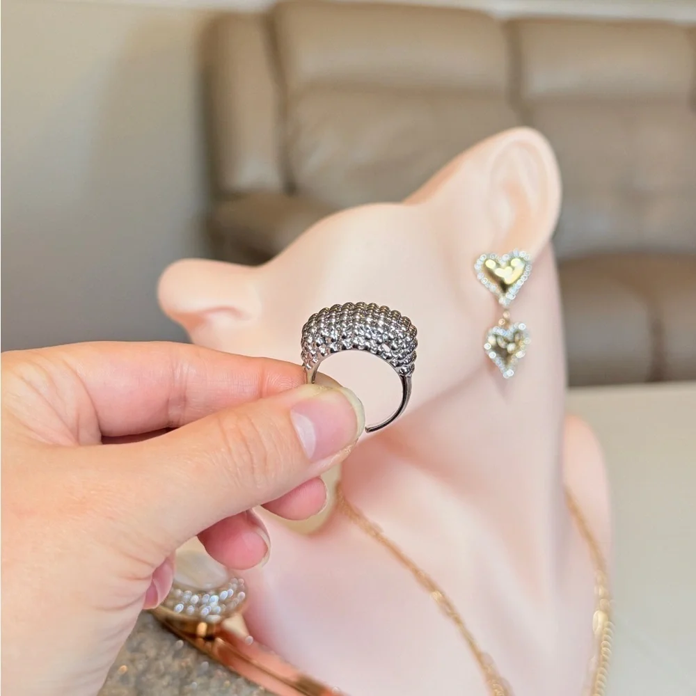Elegant Silver Statement Ring